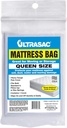 Ultrasac High Performance Queen Size Mattress 2.0 MIL (eq) Clear Cover Waterproof Bags - 70" x 92" - Pack of 1 - for Moving, Storage, & Commercial