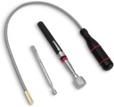 3 Pack Magnetic Pickup Tool- Extendable Magnet, Telescopic Magnetic Pick-up Tool, Bendable Flexible Magnetic Pickup Tool
