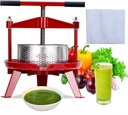 1.32 Gal Fruit Wine Cider Press - Stainless Steel, Manual Fruit Wine Press, With T-Handle, Stable Triangular Structure,for Outdoor, Kitchen, Silver