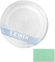 9.6" Glass Microwave Plate Replacement for LG 3390W1A035 Microwave Turntable Tray Oven Rotating Dish Tray for Better Reheating and Even Heat Distribution