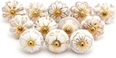 Gold Drawer Pulls and Knobs - Assorted Antique Door Knobs for Kitchen Cabinets Boho Farmhouse Decor - Pack of 10