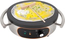 16" Electric Crepe Maker,1500w 110v Commercial Non-Stick Cereals Pancake Stove Flat Plate Crepe Griddle Stove Pancake Maker Electric Crepe Pancake Maker Machine for Crepes, Pancakes, Tortillas, Steaks