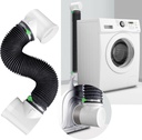 Dryer Vent Hose Kit for Tight Spaces, 90 Degree Elbow, Dual Elbow, Easy Installation, Airtight Sealing, 1 Pack