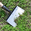 2Pcs Multi-Functional Outdoor Garden Cleaning Tool - Stainless Steel Flat Shovel with Ice Shovel Function for Planting, Farm, Weeding