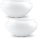 2 Pcs 6'' White Mushroom Ceil Lamp Shade Actual 5-1/2'' Fitter Mushroom Light Globes Light Fixture Cover Lampshade Replacement for Pendant Light Home Bedroom Living Room Decoration
