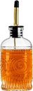 Glass Coffee Syrup Dispenser Bottles 7 OZ, Simple Syrup Bottles with Metal Pour Spout, Syrup Dispenser for Coffee Bar Accessories for Maple Honey Syrup Oil and Sauces
