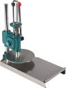 Pizza Dough Press Machine, Manual Stainless Steel Dough Press Machine, Height Adjustable Pizza Forming Machine, Commercial Chapati Presser for Making Hand Pie, Bread Mold, Pie Crust (9.5in)