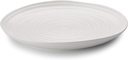 Portmeirion Sophie Conran White Round Platter, 12 Inch Fine Porcelain Serving Dish - Entertaining Plate for Snacks, Sandwiches & Dining - Dishwasher, Oven & Microwave Safe
