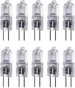 Vstar G4 12V 20W Bulb JC Type Bi-Pin Light,Clear, G4 Bi-pin Base Lamp(20W 10Pack)