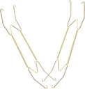 ABOOFAN 2pcs Decorative Plate Holders Spring Hanging Plate Hooks Hangers for Wall Mounting