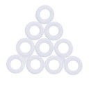 Pissente 10PCS Silicone CO2 Quick Adapter Gaskets O Rings Washers for Soda Maker Hose with Pressure Resistance Resistance Long Service Life