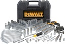 DEWALT Mechanic Tool Set, 247-Piece, 1/4 in., 3/8 in. and 1/2 in. Drive, SAE, Ratchets, Sockets, Hex Keys, Combination Wrenches, Polish Chrome Finish (DWMT81535)
