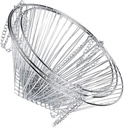 PRETYZOOM Foldable Vegetable Hanging Basket Detachable Fruit Storage Rack for Home Kitchen Office Organization Electroplated Design for Lasting Use