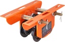 VEVOR Electric Hoist Manual Trolley, 1100 lbs/0.5 Ton Capacity for PA200 PA250 PA300 PA400 PA500, Push Beam Trolley with Dual Wheels, 2.36"-4.72" Adjustable Flange Width for Straight Curved I Beam