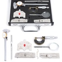 Welding Inspection Ruler Kit with 7 Tools Fillet Weld Gauge Ruler Magnifier Calliper Test Set 12''×9''×2'' Gauge Tool Set Case Box Measuring High Precision More Accurate
