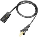 HASMX Percolator Power Cord for Hamilton Beach Percolator Coffee Pot Urn Model 40514 40614 40622, Presto 2822 02822 02811 0281102 Percolator, 2pin Cord Black 3ft Length (1-Pack)