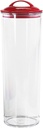Calypso Basics by Reston Lloyd Acrylic Storage Canisters, Spaghetti, Red