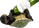 Ebros Drunken Coastal Sea Turtle Tortoise Wine Bottle Holder Caddy Figurine As Home Kitchen Wine Cellar Decorative Storage Organizer Wild Aquatic Animals Turtles Terrapins Tortoises Decor (2)