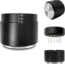 3-in-1 Coffee Distributor and Tamper with WDT Tool – Espresso Distribution Tool Set, Professional Espresso Accessories Kit, Fits 53mm Portafilters (53mm)