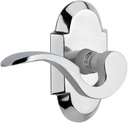 Nostalgic Warehouse Cottage Plate Passage Manor Lever in Bright Chrome