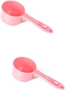 2pcs Food Scoop for Dog Cat Kitten Puppy Long Handle Food-grade Dishwasher Safe Easy to Clean