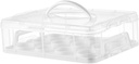 Generic Cupcake Transporter with Secure Closure And, White, 34x26x 11cm