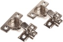Franklin Brass (2-Pack) 35mm Cabinet Hinges 100 Degree 5/8' Overlay for Kitchen/Cabinets/Cupboards/Furniture Doors, Concealed, Nickel Plated H811SMV-NP-C