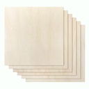 Proflex Basswood Plywood 24pcs, 1/8" x 12” x 12” Real Wood Plywood Sheets Premium “A” Grade with Smooth Sanded Finish, Perfect for Laser Cutting & Engraving, Crafts, and DIY Projects.