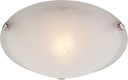 Westinghouse 66297 Flush Mount, 1 Pack, Brushed Nickel,White