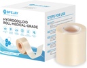 Hydrocolloid Bandages for Wound Care, Extra Large Medical-Grade Hydrocolloid Roll with Self-Adhesive, Ultra Absorbent, Flexible & Waterproof, DIY Size & Shape First Aid Kit Essential (2in*4.8ft)