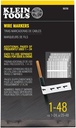 Klein Tools 56250 Wire Marker Book for Cable Management, Electric Panel Organization Wire Label Stickers, Numbered 1-48