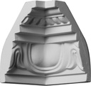 Endurathane Inside Corner Moulding, 3 1/4"P x 4 1/2"H (matches moulding MLD04X03X05ED), Factory Primed