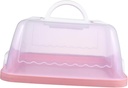 KICHOUSE Cupcake Holder Transporter Box Square Cake Storage with Lids Ideal for Parties Events