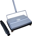 Fuller Brush Electrostatic Carpet & Floor Sweeper with Additional Rubber Rotor - 9" Cleaning Path - Lightweight - Ideal for Crumby & Wet Messes - Works On Carpets & Hard Floor Surfaces (Gray)