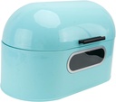 SECFOU 1pc Metal Bread Box Household Kitchen Storage Container Window for Organizing Bread Snacks and More Versatile and Functional Design