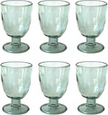 Rustic Acrylic Goblet, Set of 6, Light Gray, 14 oz.