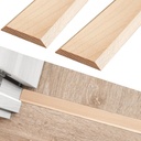 2 Pack Hardwood Threshold 36" Length 2-1/2" Wide x 3/8" Thick Fit for 5/16" High Door Transition Strip Solid Wooden Threshold Stripping Replacement