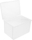 Cabilock Transparent Bread Box Multi Function Storage Container for Fresh Keeping Bread Plastic Organizer for Refrigerator and Kitchen Counter for Toast and Sandwiches