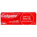 Colgate Optic White Stain Fighter Teeth Whitening Toothpaste, Anticavity Fluoride Toothpaste for Whitening Teeth, Helps Remove Daily Surface Stains, Clean Mint Paste, 4.2 oz