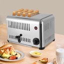 4-Slice Pop-up Bread Baking Machine, Stainless Steel Baking Machine, Bread Baking Machine Machine with Timing Function，Used to Heat Toast and Bread Slices