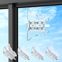 4 Pcs Child Proof Sliding Door Lock, Sliding Glass Window Safety Lock for Patio Door, Sliding Wardrobe Door, Closet Door, No Drilling Required.