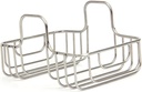 Stainless Steel Sink Drying Rack Kitchen Scrubber Holder over Faucet Sponge Organizer Dish Drainer Hanging Storage Basket