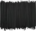 Disposable Plastic Coffee Stirrer Straw - 5 Inch Sip Stir Stick (Black, 1,000 count)