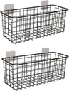 Hanging Kitchen Basket Set 2pcs Wire Baskets for Pantry Organizer Bins Space-saving Cabinet Organizers and Storage