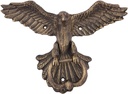 Door Knocker, Door Knocker Large Door Knocker Bronze Color, Ferocious Eagle Front Gate Handle Old Wood Door Pull Ring Welcome Knockers, Casting Iron Wall Knobs