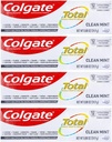 Colgate Total Clean Mint Toothpaste 0.88 oz ( Pack of 4)