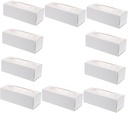 10pcs Eco-friendly Cake Roll Packaging Case Paper Baking Packing Box Lid Cake Carrier for Parties Home Use
