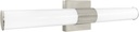 LUXRITE LED Bathroom Vanity Light Fixtures 24 Inch Brushed Nickel 5 CCT 2700K-5000K Selectable Over Mirror Vanity Lights Modern Wall Light Bar 24W 1700 Lumens CRI 90 Dimmable Damp Rated ETL Listed
