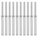 EVTSCAN 10Pcs 316 Stainless Steel Thread Swage Lag Screw Kit, for 1/8 inch Wire Rope DIY Cable Railing, for Wood Post, Deck, Staircase