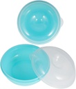 Alipis 2pcs Airtight Bread Storage Box Bagel Donut Container Bread Keeper Food Storage Containers Microwaveable Compact